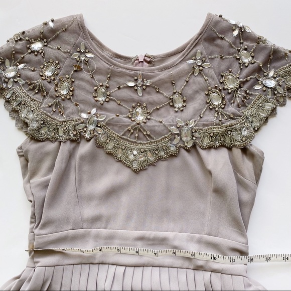 ASOS Grey Embellished Maxi Dress—SEE SIZE NOTES - Picture 12 of 17